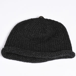 New Unused CHROME HEARTS BEANIE CASH BS FLARE BS Flare Patch Beanie Cross Ball Cashmere Silver 925 Used 4a002359