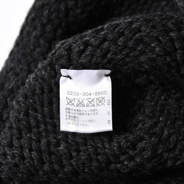 New Unused CHROME HEARTS BEANIE CASH BS FLARE BS Flare Patch Beanie Cross Ball Cashmere Silver 925 Used 4a002359