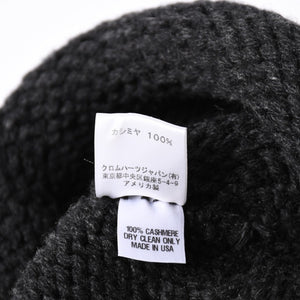 New Unused CHROME HEARTS BEANIE CASH BS FLARE BS Flare Patch Beanie Cross Ball Cashmere Silver 925 Used 4a002359