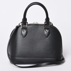 Like new LOUIS VUITTON Alma BB 2WAY bag handbag shoulder bag M40862 Epi leather Noir used 4a001918