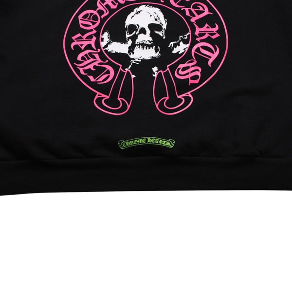 極美品 CHROME HEARTS クロムハーツ FOTI フォティ HARRIS TEETER ハリスティーター プルオーバーフーディー サイズXL ブラック 中古 4a002367