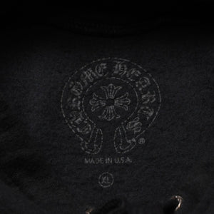 極美品 CHROME HEARTS クロムハーツ FOTI フォティ HARRIS TEETER ハリスティーター プルオーバーフーディー サイズXL ブラック 中古 4a002367