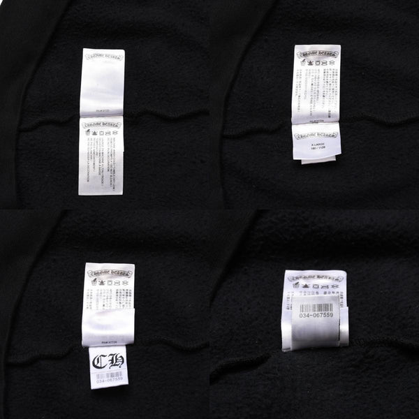 極美品 CHROME HEARTS クロムハーツ FOTI フォティ HARRIS TEETER ハリスティーター プルオーバーフーディー サイズXL ブラック 中古 4a002367