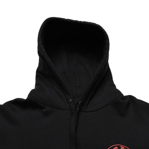 極美品 CHROME HEARTS クロムハーツ FOTI フォティ HARRIS TEETER ハリスティーター プルオーバーフーディー サイズXL ブラック 中古 4a002367