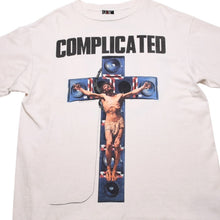 Load image into Gallery viewer, 新品未使用 SAINT MICHAEL セントマイケル COMPLICATED 半袖Tシャツ サイズXL SAMPLE サンプル品 ジーザス ホワイト 中古 4a002172