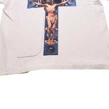Load image into Gallery viewer, 新品未使用 SAINT MICHAEL セントマイケル COMPLICATED 半袖Tシャツ サイズXL SAMPLE サンプル品 ジーザス ホワイト 中古 4a002172