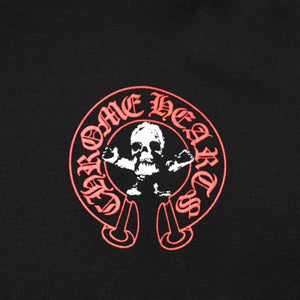 極美品 CHROME HEARTS クロムハーツ FOTI フォティ HARRIS TEETER ハリスティーター プルオーバーフーディー サイズXL ブラック 中古 4a002367