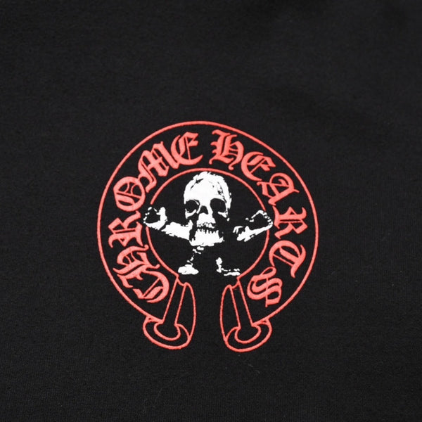 極美品 CHROME HEARTS クロムハーツ FOTI フォティ HARRIS TEETER ハリスティーター プルオーバーフーディー サイズXL ブラック 中古 4a002367