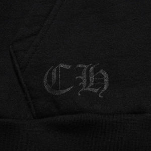 極美品 CHROME HEARTS クロムハーツ FOTI フォティ HARRIS TEETER ハリスティーター プルオーバーフーディー サイズXL ブラック 中古 4a002367