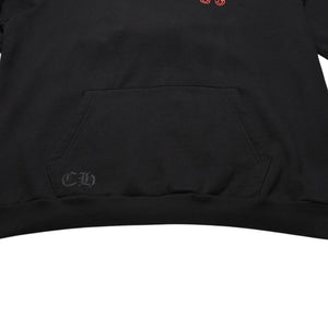 極美品 CHROME HEARTS クロムハーツ FOTI フォティ HARRIS TEETER ハリスティーター プルオーバーフーディー サイズXL ブラック 中古 4a002367