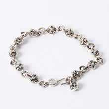 画像をギャラリービューアに読み込む, 新品未使用 CHROME HEARTS クロムハーツ #1 CROSSBALL #1 クロスボール ブレスレット 重量約53.66g 1991/.925刻印 12LINK 中古 4a002369