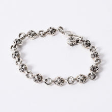 画像をギャラリービューアに読み込む, 新品未使用 CHROME HEARTS クロムハーツ #1 CROSSBALL #1 クロスボール ブレスレット 重量約53.66g 1991/.925刻印 12LINK 中古 4a002369
