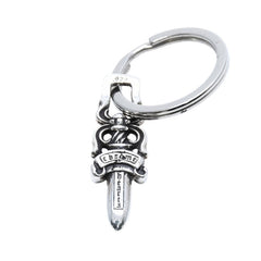 CHROME HEARTS RNG & No.5 DGGR #5 Dagger Key Ring Weight Approx. 7.67g 89/03/.925 Stamped Silver 925 Good Condition Used 4a002370