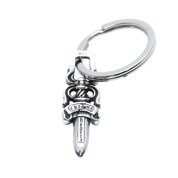 CHROME HEARTS RNG & No.5 DGGR #5 Dagger Key Ring Weight Approx. 7.67g 89/03/.925 Stamped Silver 925 Good Condition Used 4a002370