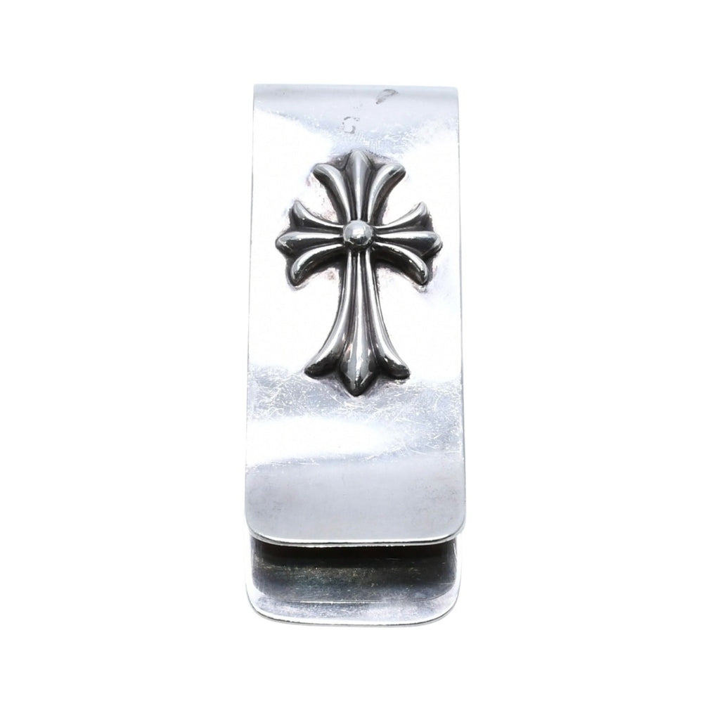 CHROME HEARTS MNY CLIP LARGE Money Clip Large Weight approx. 84.18g STERLING Engraved CH Cross Silver Good Condition Used 4a002373