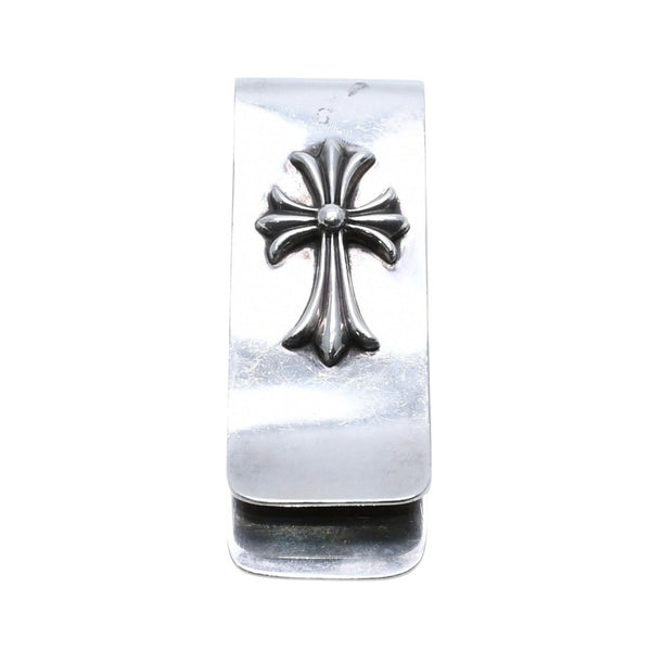 CHROME HEARTS クロムハーツ MNY CLIP LARGE マネークリップ ラージ 重量約84.18g STERLING刻印 CHクロス シルバー 美品 中古 4a002373