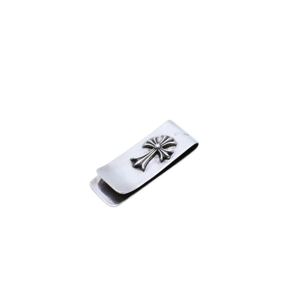 CHROME HEARTS クロムハーツ MNY CLIP LARGE マネークリップ ラージ 重量約84.18g STERLING刻印 CHクロス シルバー 美品 中古 4a002373