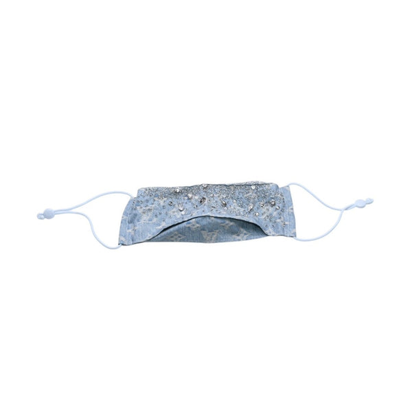 Very good condition LOUIS VUITTON Crystal Mask NX1220 MP2970 Blue Monogram Denim Used 4a002123
