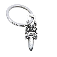 画像をギャラリービューアに読み込む, CHROME HEARTS クロムハーツ RNG &amp; No.5 DGGR #5 ダガーキーリング 重量約7.67g 89/03/.925刻印 シルバー925 美品 中古 4a002370