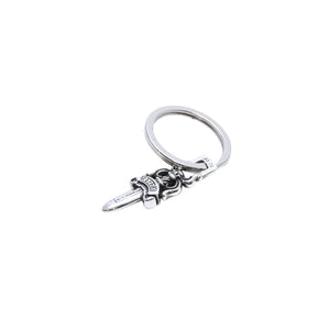 CHROME HEARTS RNG & No.5 DGGR #5 Dagger Key Ring Weight Approx. 7.67g 89/03/.925 Stamped Silver 925 Good Condition Used 4a002370