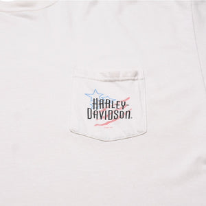 Harley Davidson Harley Davidson Print T-Shirt Short Sleeve White Red Daytona Beach, FL Good Condition Used 4a002343