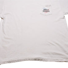 画像をギャラリービューアに読み込む, Harley Davidson ハーレーダビッドソン プリント Tシャツ 半袖 ホワイト レッド Daytona Beach, FL 美品 中古 4a002343