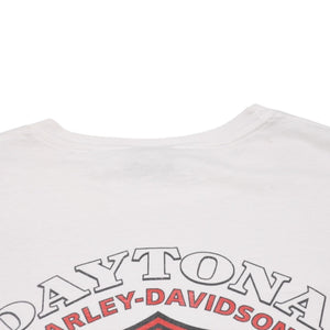 Harley Davidson Harley Davidson Print T-Shirt Short Sleeve White Red Daytona Beach, FL Good Condition Used 4a002343