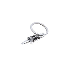 画像をギャラリービューアに読み込む, CHROME HEARTS クロムハーツ RNG &amp; No.5 DGGR #5 ダガーキーリング 重量約7.67g 89/03/.925刻印 シルバー925 美品 中古 4a002370