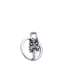 画像をギャラリービューアに読み込む, CHROME HEARTS クロムハーツ RNG &amp; No.5 DGGR #5 ダガーキーリング 重量約7.67g 89/03/.925刻印 シルバー925 美品 中古 4a002370