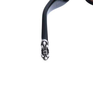 CHROME HEARTS クロムハーツ サングラス アイウェア BK-CROSS ブラック セメタリークロス BSフレア装飾 美品 中古 4b006891