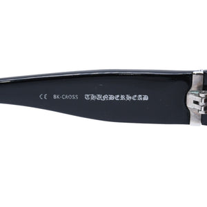 CHROME HEARTS クロムハーツ サングラス アイウェア BK-CROSS ブラック セメタリークロス BSフレア装飾 美品 中古 4b006891