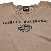 画像をギャラリービューアに読み込む, HARLEY DAVIDSON ハーレーダビッドソン モーターサイクル Tシャツ ベージュ ブラウン サイズXXL 美品 中古 4a002344