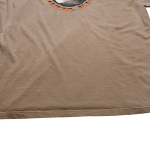 HARLEY DAVIDSON ハーレーダビッドソン モーターサイクル Tシャツ ベージュ ブラウン サイズXXL 美品 中古 4a002344