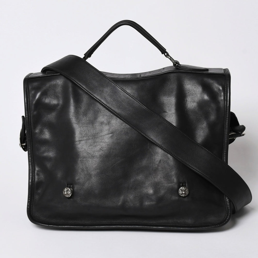 CHROME HEARTS Shoulder Bag 2WAY Cross Ball Gunslinger Dagger Zip Leather Ciel Bar 925 Good Condition Used 4a002371