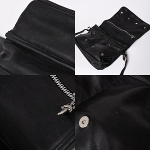 CHROME HEARTS クロムハーツ ショルダーバッグ 2WAY クロスボール ガンスリンガー ダガージップ レザー シエルバー925 美品 中古 4a002371