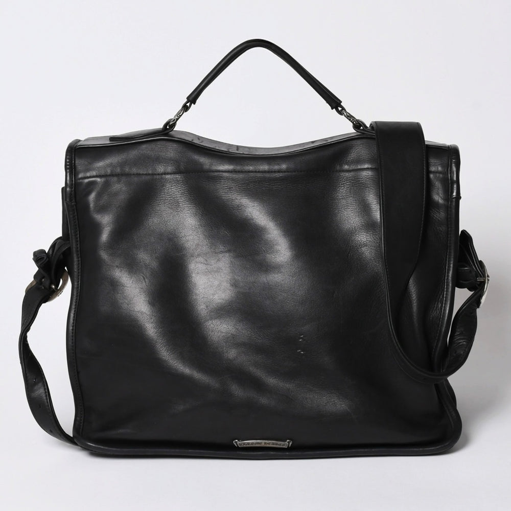 CHROME HEARTS Shoulder Bag 2WAY Cross Ball Gunslinger Dagger Zip Leather Ciel Bar 925 Good Condition Used 4a002371