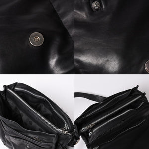 CHROME HEARTS クロムハーツ ショルダーバッグ 2WAY クロスボール ガンスリンガー ダガージップ レザー シエルバー925 美品 中古 4a002371