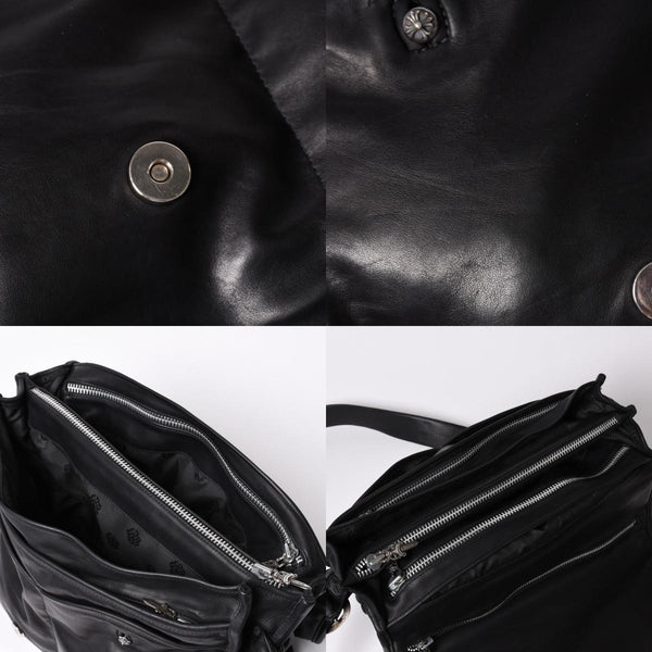 CHROME HEARTS クロムハーツ ショルダーバッグ 2WAY クロスボール ガンスリンガー ダガージップ レザー シエルバー925 美品 中古 4a002371