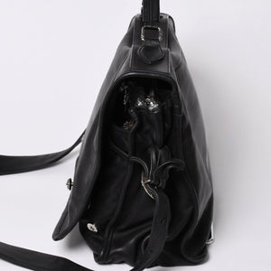 CHROME HEARTS クロムハーツ ショルダーバッグ 2WAY クロスボール ガンスリンガー ダガージップ レザー シエルバー925 美品 中古 4a002371