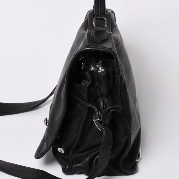CHROME HEARTS クロムハーツ ショルダーバッグ 2WAY クロスボール ガンスリンガー ダガージップ レザー シエルバー925 美品 中古 4a002371