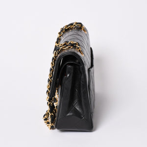 CHANEL シャネル マトラッセ23 Wフラップ Wチェーンショルダーバッグ A2500 1番台 ココマーク ラムスキン ブラック 美品 中古 4a002376