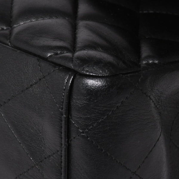 CHANEL シャネル マトラッセ23 Wフラップ Wチェーンショルダーバッグ A2500 1番台 ココマーク ラムスキン ブラック 美品 中古 4a002376