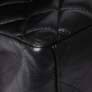 CHANEL シャネル マトラッセ23 Wフラップ Wチェーンショルダーバッグ A2500 1番台 ココマーク ラムスキン ブラック 美品 中古 4a002376