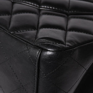 CHANEL シャネル マトラッセ23 Wフラップ Wチェーンショルダーバッグ A2500 1番台 ココマーク ラムスキン ブラック 美品 中古 4a002376