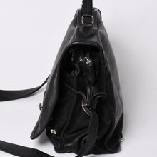 Load image into Gallery viewer, CHROME HEARTS クロムハーツ ショルダーバッグ 2WAY クロスボール ガンスリンガー ダガージップ レザー シエルバー925 美品 中古 4a002371