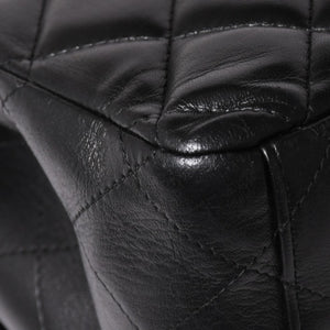 CHANEL シャネル マトラッセ23 Wフラップ Wチェーンショルダーバッグ A2500 1番台 ココマーク ラムスキン ブラック 美品 中古 4a002376