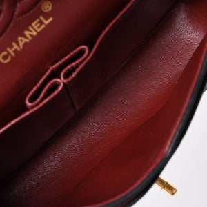 CHANEL シャネル マトラッセ23 Wフラップ Wチェーンショルダーバッグ A2500 1番台 ココマーク ラムスキン ブラック 美品 中古 4a002376