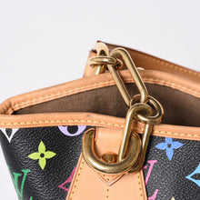 画像をギャラリービューアに読み込む, 極美品 LOUIS VUITTON ルイヴィトン 村上隆 モノグラムマルチカラー アニーMM ショルダーバッグ M40308 ノワール ゴールド金具 中古 4a002380