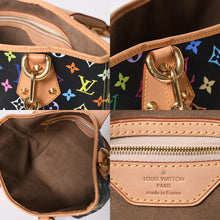 画像をギャラリービューアに読み込む, 極美品 LOUIS VUITTON ルイヴィトン 村上隆 モノグラムマルチカラー アニーMM ショルダーバッグ M40308 ノワール ゴールド金具 中古 4a002380
