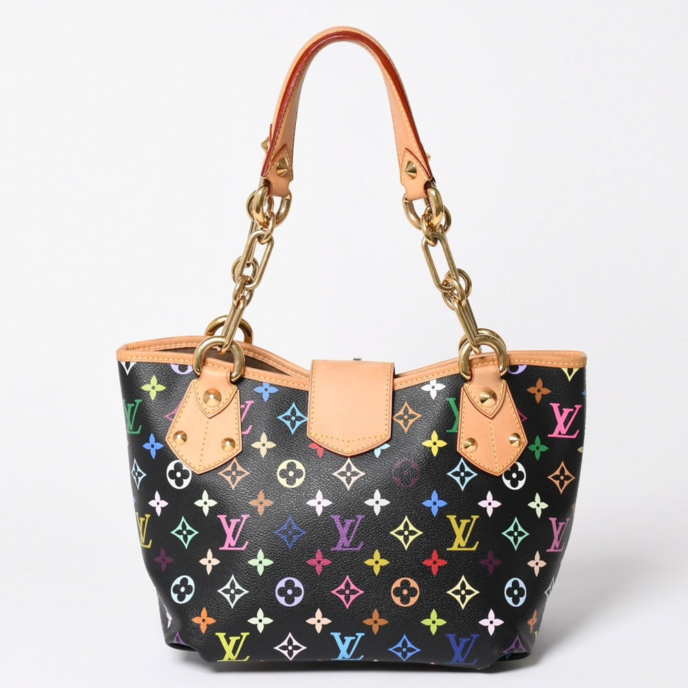 Very good condition LOUIS VUITTON Takashi Murakami Monogram Multicolor Annie MM Shoulder Bag M40308 Noir Gold Hardware Used 4a002380